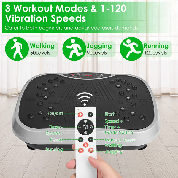 Whole Body Vibration Platform with Resistance Bands