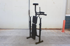 Olympic Weight Bench Set with Squat Rack