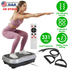 Whole Body Vibration Platform with Resistance Bands