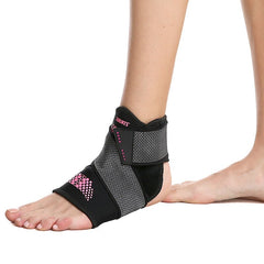 Adjustable Sports Ankle Brace With Compression Strap