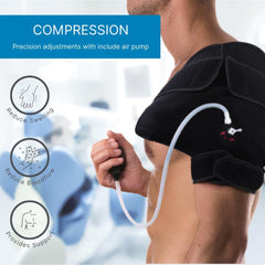 Gel Ice Shoulder Brace With Hot Cold Compression