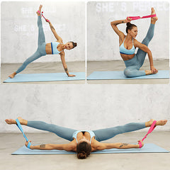8-Shaped Yoga Stretch Strap for Pilates Fitness