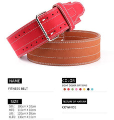 Leather Weightlifting Belt for Strength Training