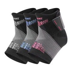 Adjustable Sports Ankle Brace With Compression Strap