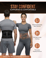 Copper Compression Lower Back Support Brace