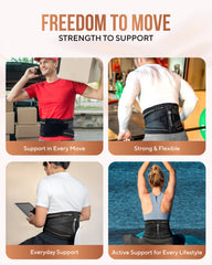 Copper Compression Lower Back Support Brace