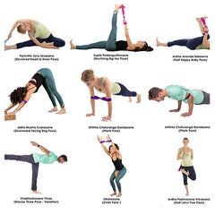 8-Shaped Yoga Stretch Strap for Pilates Fitness