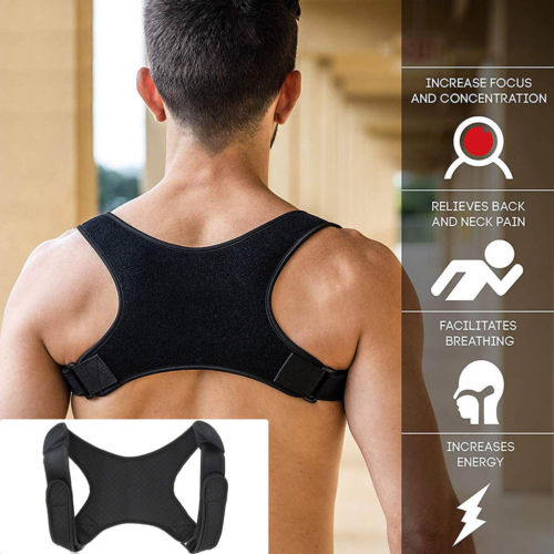 Adjustable Back and Shoulder Posture Corrector Brace