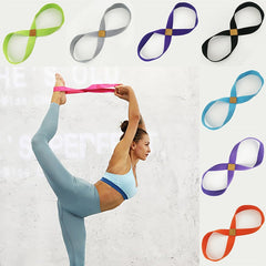 8-Shaped Yoga Stretch Strap for Pilates Fitness
