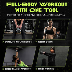 Single Cast Iron Kettlebell for Strength Training