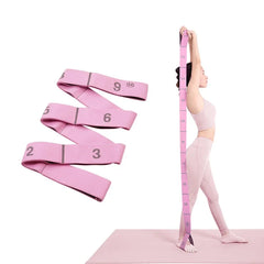 Elastic Yoga Stretching Strap With Loops