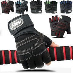 Unisex Fingerless Sports Gloves With Wrist Support