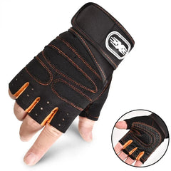 Unisex Fingerless Sports Gloves With Wrist Support