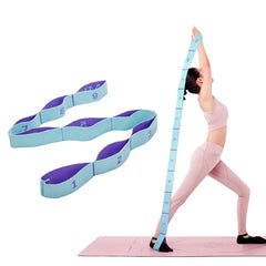 Elastic Yoga Stretching Strap With Loops