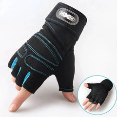 Unisex Fingerless Sports Gloves With Wrist Support