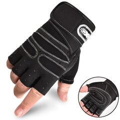 Unisex Fingerless Sports Gloves With Wrist Support
