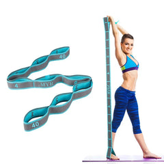 Elastic Yoga Stretching Strap With Loops
