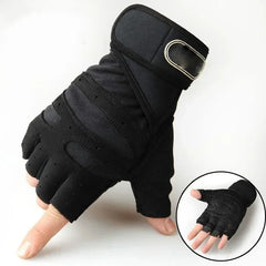 Unisex Fingerless Sports Gloves With Wrist Support