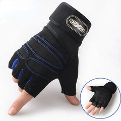 Unisex Fingerless Sports Gloves With Wrist Support