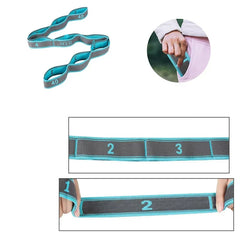 Elastic Yoga Stretching Strap With Loops