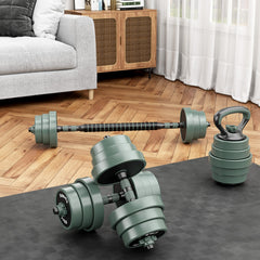 Adjustable Dumbbell Set with Connecting Bar