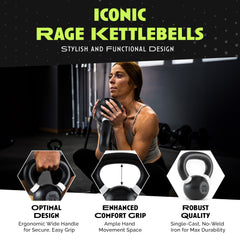 Single Cast Iron Kettlebell for Strength Training